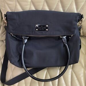 Kate Spade - Black Nylon - Gold tone Hardware - Adjustable/Removable Strap